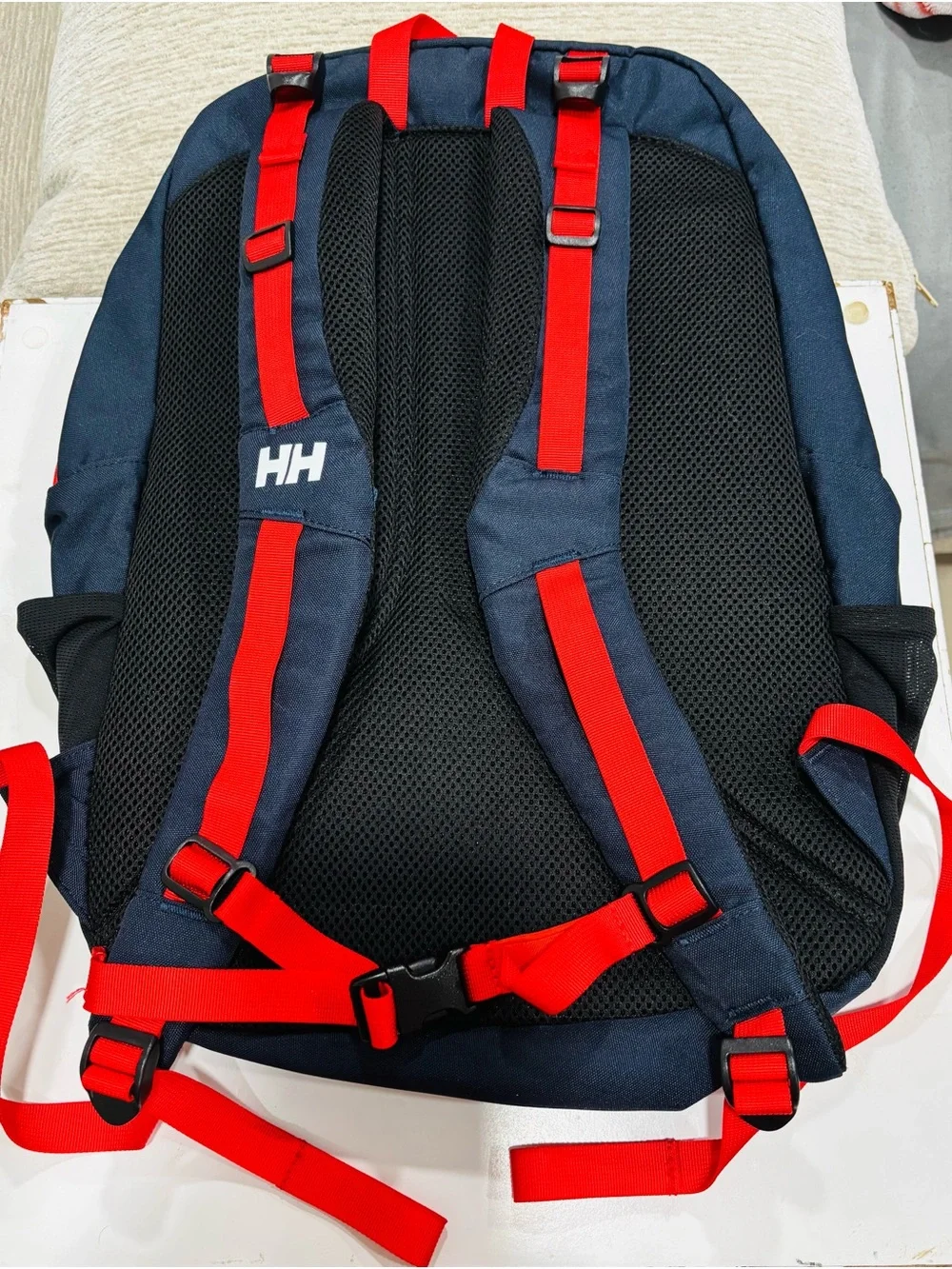 Helly Hansen Navy Backpack with Red Accents - American Magic Logo